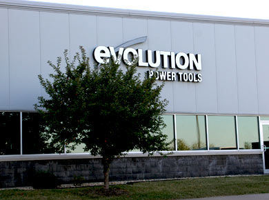 Evolution Power Tools sign