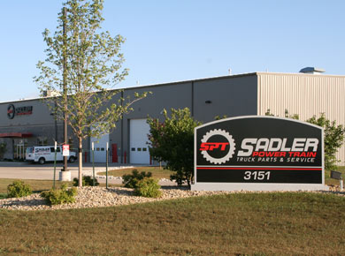 Sadler Power Train sign